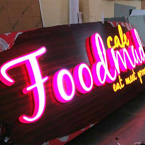 Front light sign