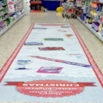 Custom floor sticker printing for shops and malls in Dubai UAE