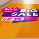 Custom floor sticker printing for shops and malls in Dubai UAE