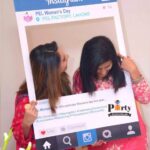 Custom social media frame board printing for events in Dubai UAE