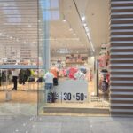 Mall promotion graphics and hanging advertising boards in Dubai UAE