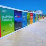 Construction hoarding graphics and fence banner printing in Dubai UAE