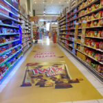 Custom floor sticker printing for shops and malls in Dubai UAE