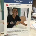Custom social media frame board printing for events in Dubai UAE